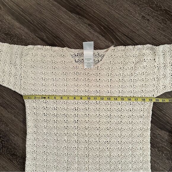 Laura Ashley Vintage Crochet Knit Sweater - Picture 6 of 8
